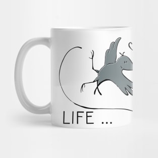 Wordplay - urban crow - LIFE Mug